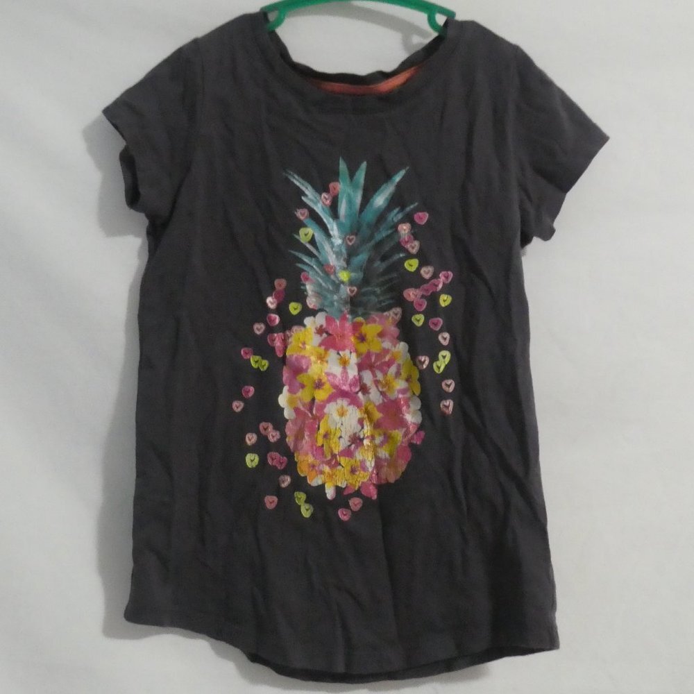 GEORGE | small, size 6 | Pineapple, Hearts and Flowers Shirt | 100% Cotton